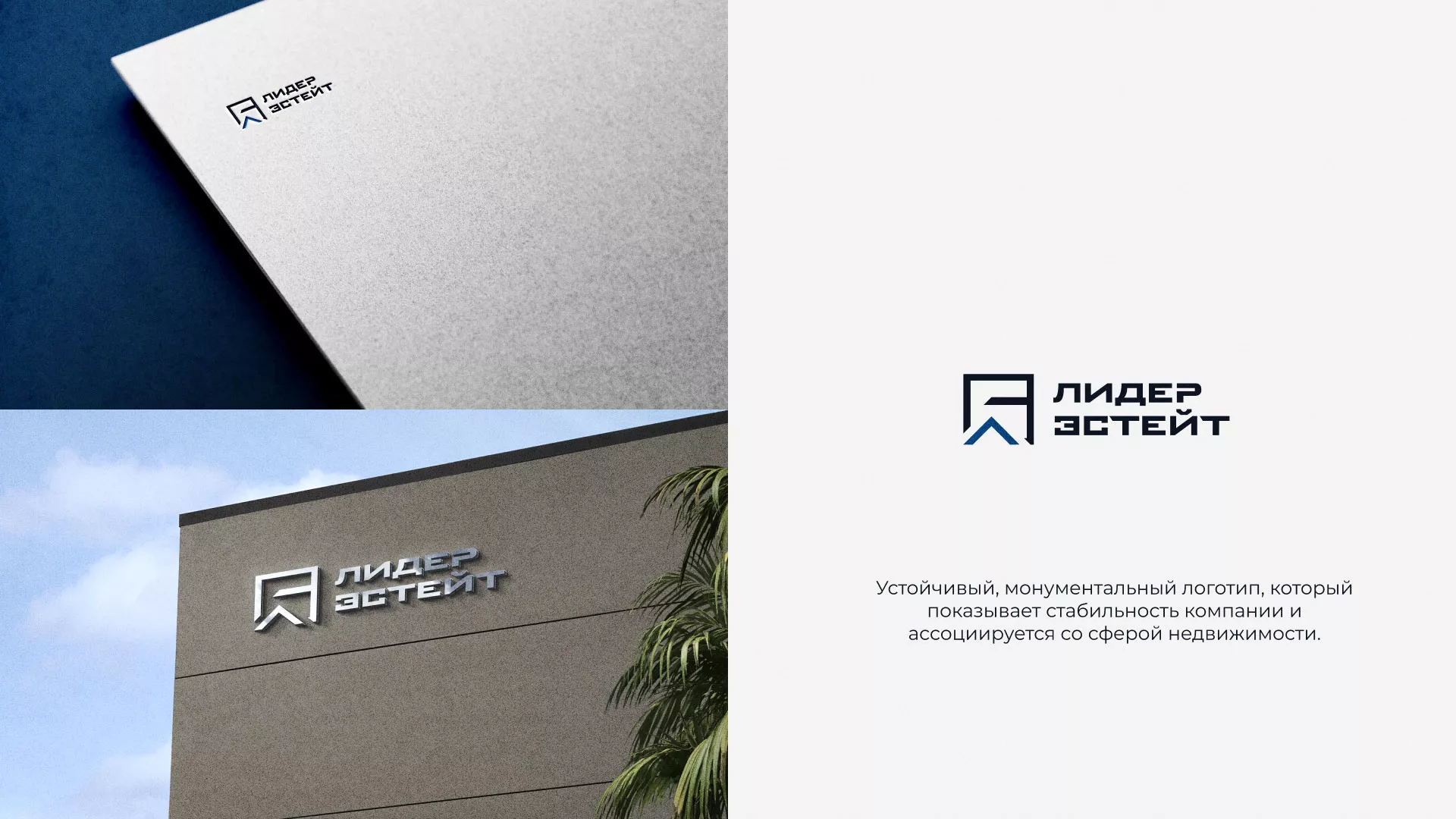 Разработка логотипа агентства недвижимости «Лидер Эстейт» в Сковородино